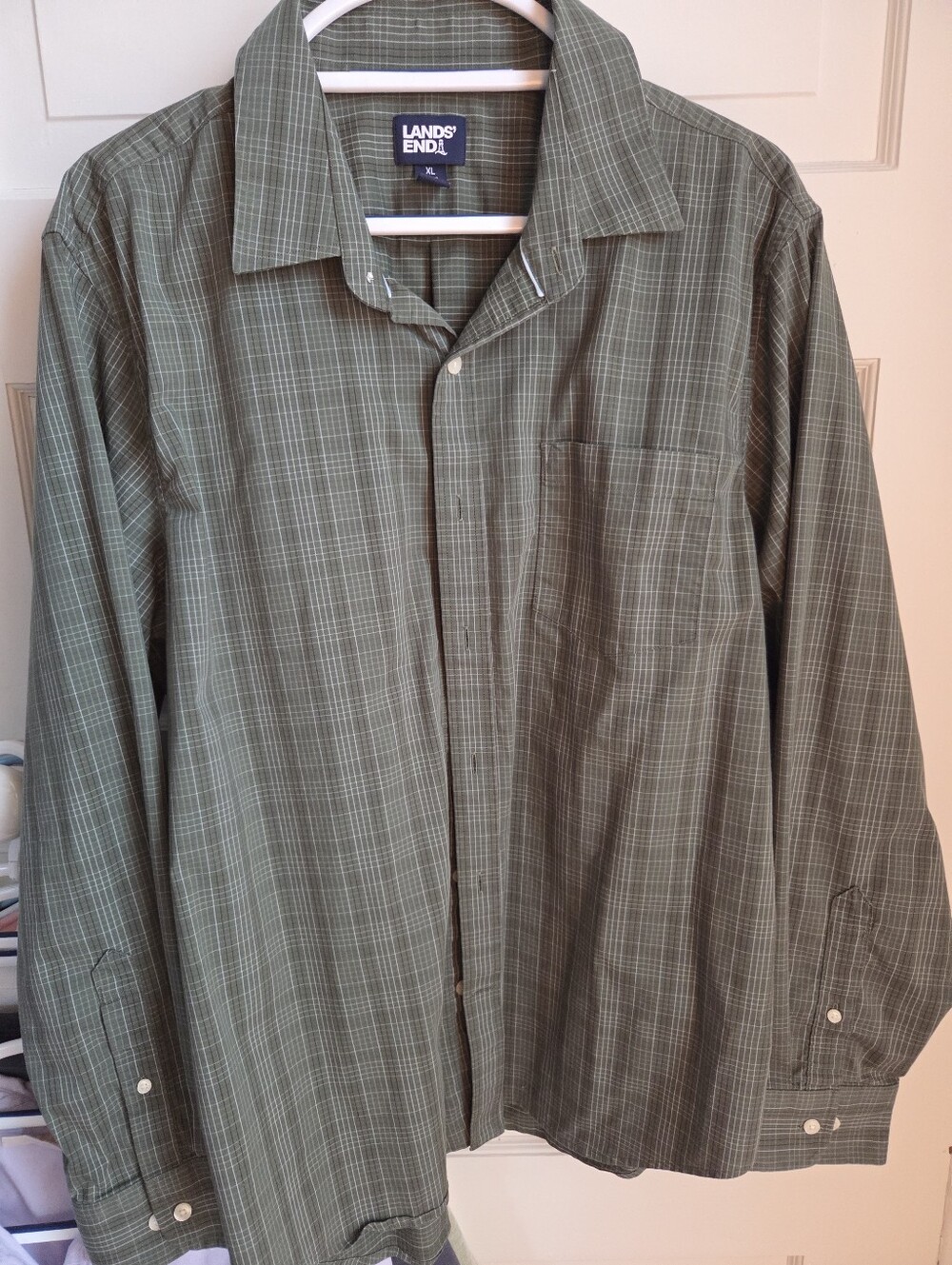 Lands End Plaid Shirt